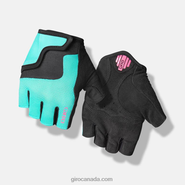 Giro Screaming Teal/Neon Pink Kids Bravo Jr Glove 46F4N1443