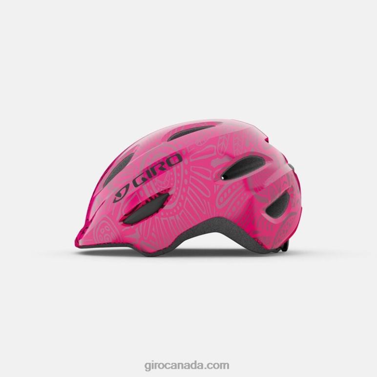 Giro Bright Pink/Pearl Kids Scamp Helmet 46F4N1001