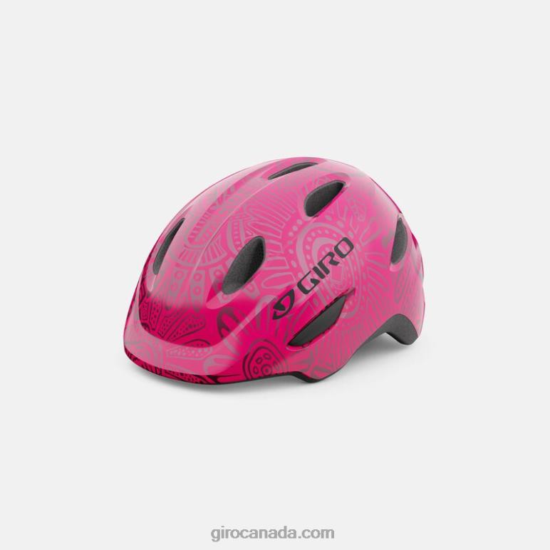 Giro Bright Pink/Pearl Kids Scamp Mips Helmet 46F4N1490