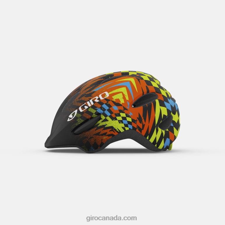 Giro Matte Black Check Fade Kids Scamp Helmet 46F4N1484