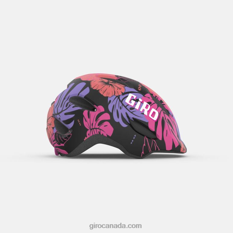 Giro Matte Black Floral Kids Scamp Helmet 46F4N1485