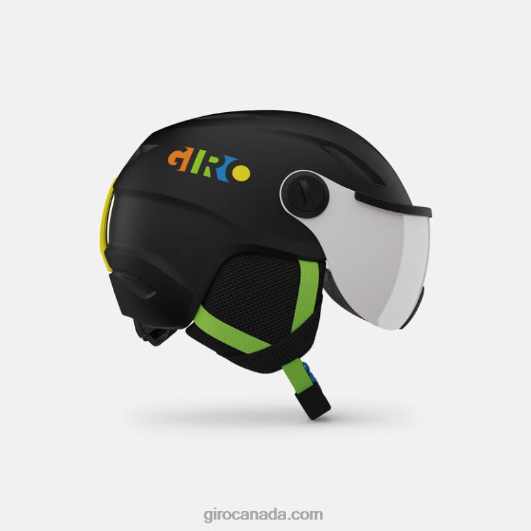 Giro Matte Black/Party Blocks Kids Buzz Mips Helmet 46F4N1024