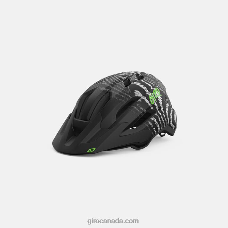 Giro Matte Black/White Ripple Kids Fixture Mips Ii Youth Helmet 46F4N1389