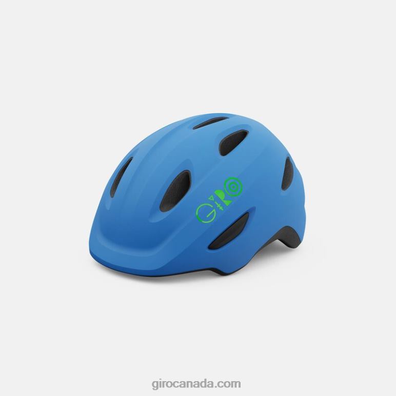 Giro Matte Blue/Lime Kids Scamp Helmet 46F4N1486