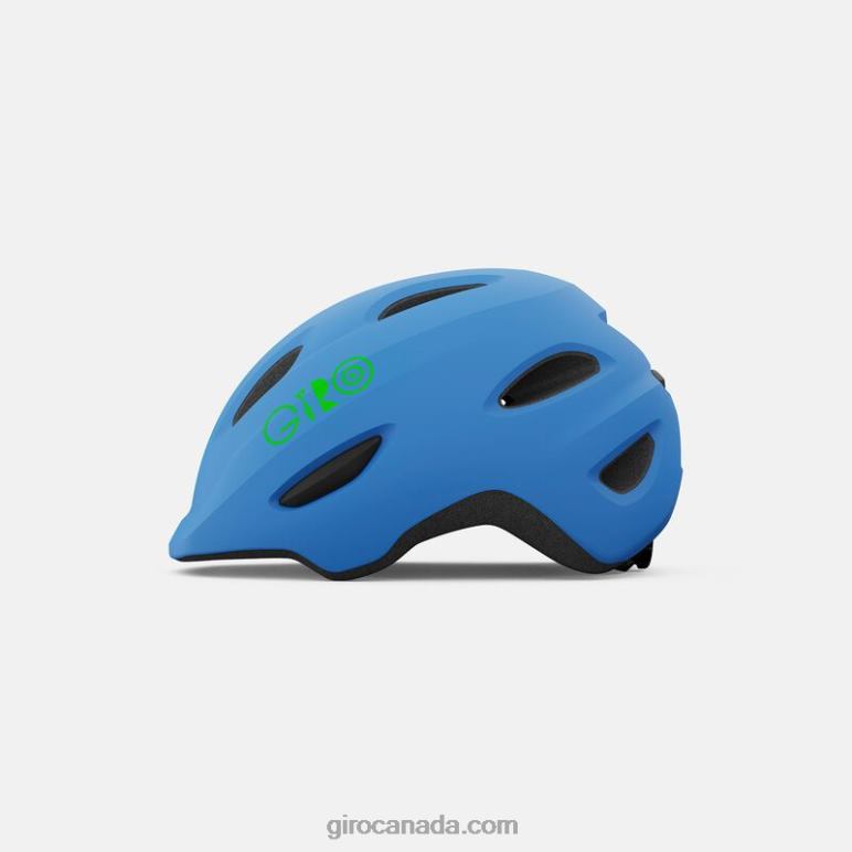 Giro Matte Blue/Lime Kids Scamp Helmet 46F4N1486
