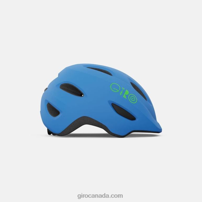 Giro Matte Blue/Lime Kids Scamp Helmet 46F4N1486