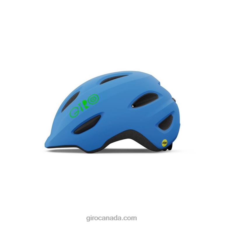 Giro Matte Blue/Lime Kids Scamp Mips Helmet 46F4N1496