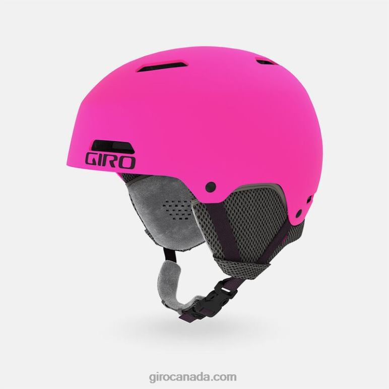 Giro Matte Bright Pink Kids Crue Helmet 46F4N1523