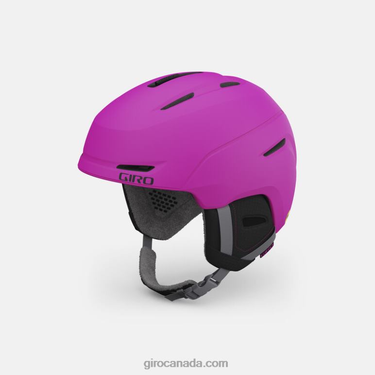 Giro Matte Bright Pink Kids Neo Jr. Mips Helmet 46F4N1455