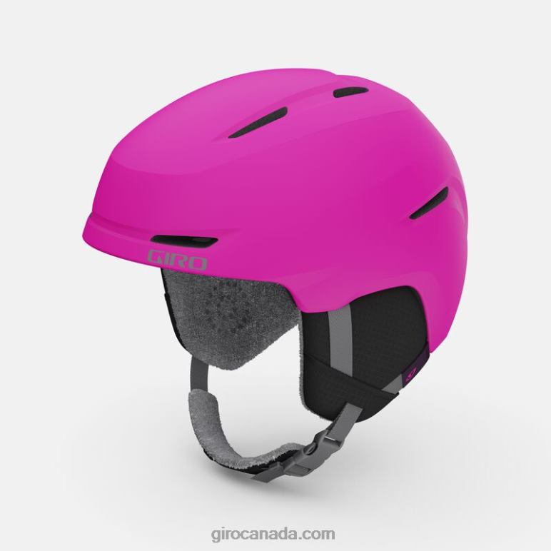 Giro Matte Bright Pink Kids Spur Helmet 46F4N1400