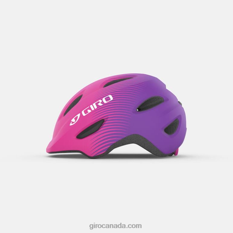 Giro Matte Bright Pink/Purple Fade Kids Scamp Helmet 46F4N1487