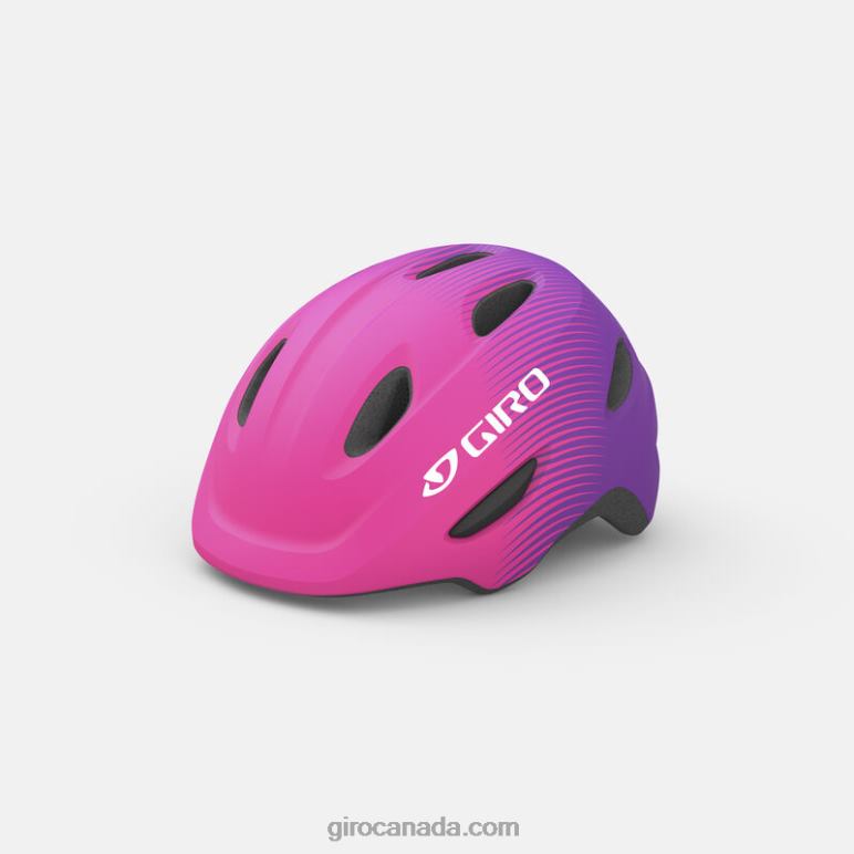 Giro Matte Bright Pink/Purple Fade Kids Scamp Mips Helmet 46F4N1497