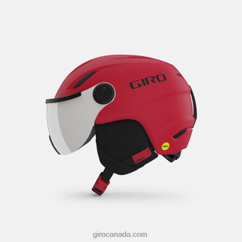 Giro Matte Bright Red Kids Buzz Mips Helmet 46F4N1529