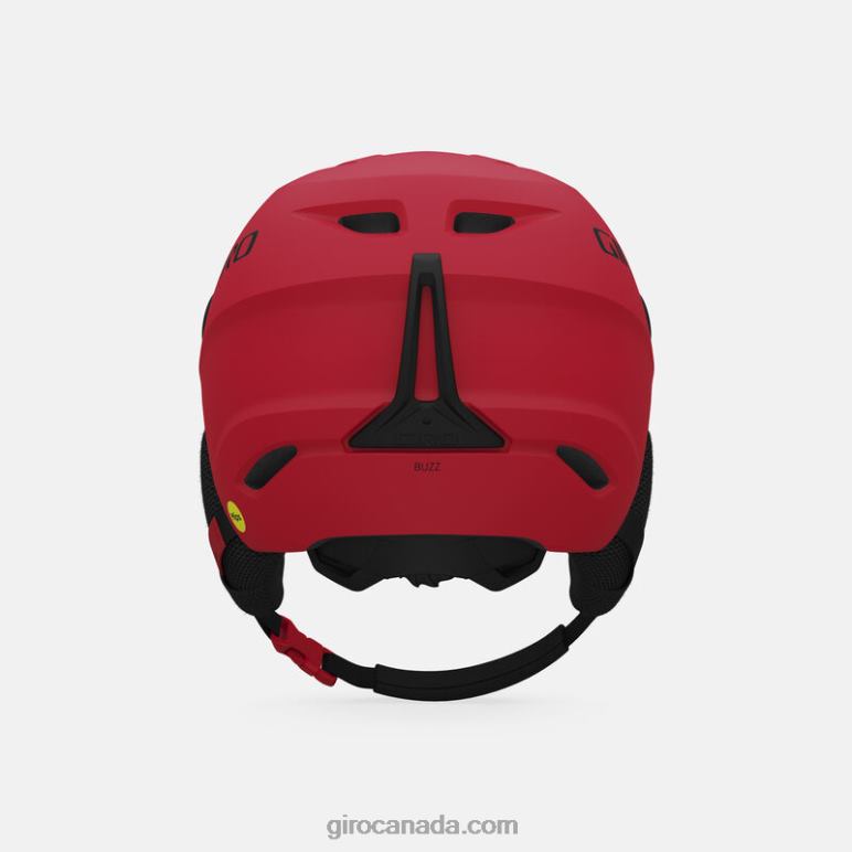 Giro Matte Bright Red Kids Buzz Mips Helmet 46F4N1529