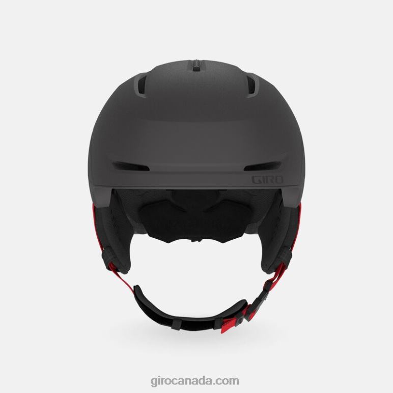 Giro Matte Graphite/Bright Red Kids Neo Jr. Helmet 46F4N1479