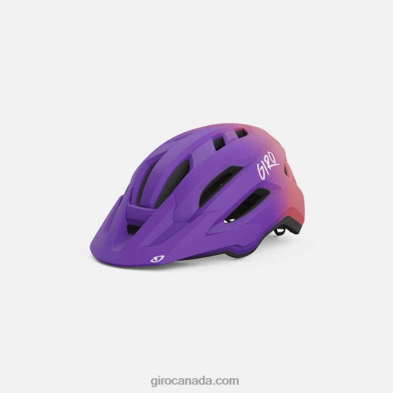 Giro Matte Purple/Tiger Lily Kids Fixture Mips Ii Youth Helmet 46F4N1393