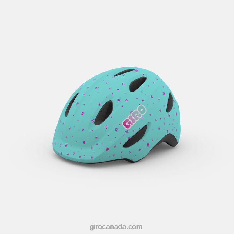 Giro Matte Screaming Teal Kids Scamp Mips Helmet 46F4N1499
