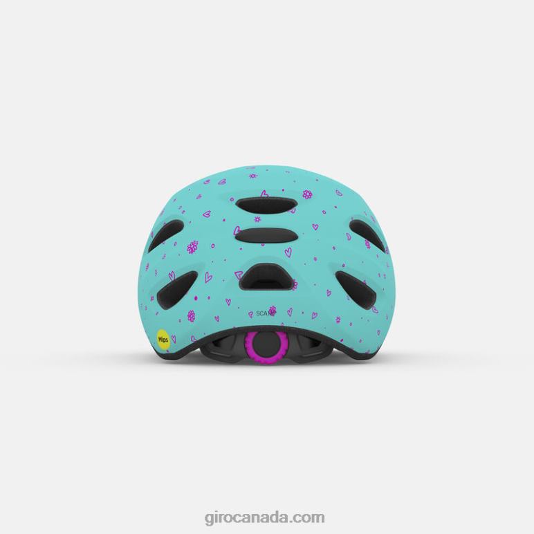 Giro Matte Screaming Teal Kids Scamp Mips Helmet 46F4N1499