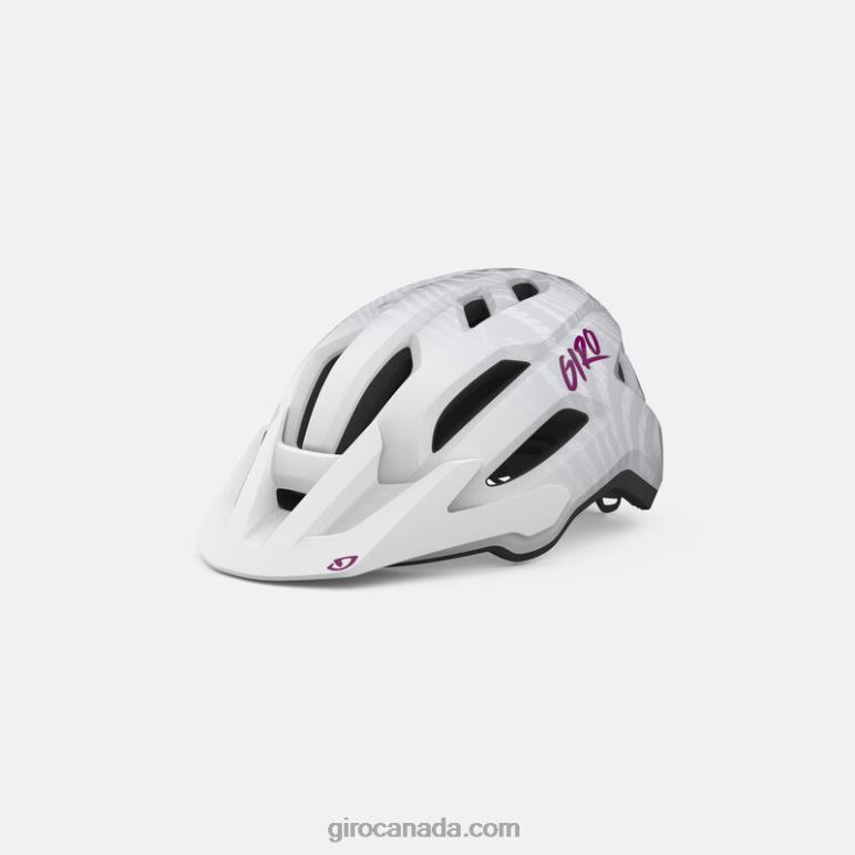 Giro Matte White/Pink Ripple Kids Fixture Mips Ii Youth Helmet 46F4N1394