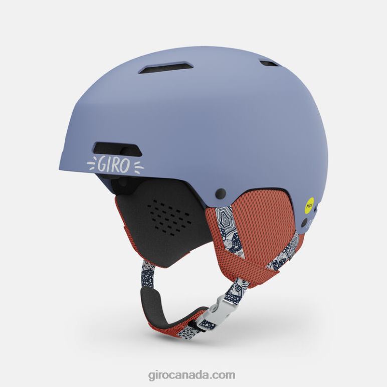 Giro Namuk Purple Blue/Coral Kids Crue Mips Helmet 46F4N1419