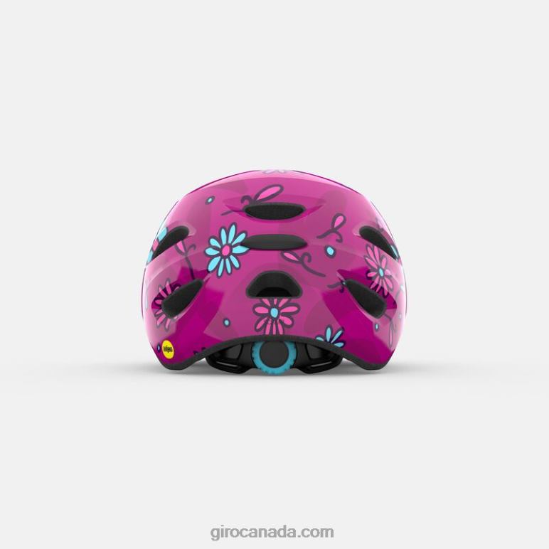 Giro Pink Street Sugar Daisies Kids Scamp Mips Helmet 46F4N1500