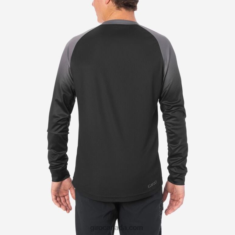 Giro Black/Charcoal Transition Men Roust Ls Jersey 46F4N734