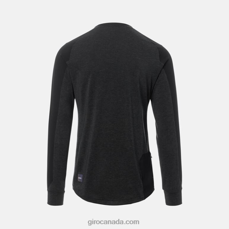 Giro Black/Grey Men Roust Ls Wind Jersey 46F4N17