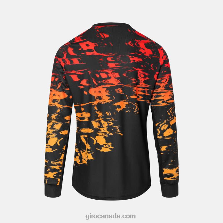 Giro Black Hyperglitch Men Roust Ls Jersey 46F4N733