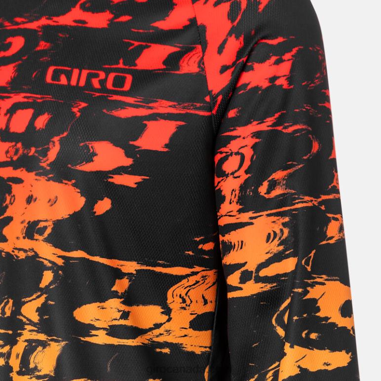 Giro Black Hyperglitch Men Roust Ls Jersey 46F4N733