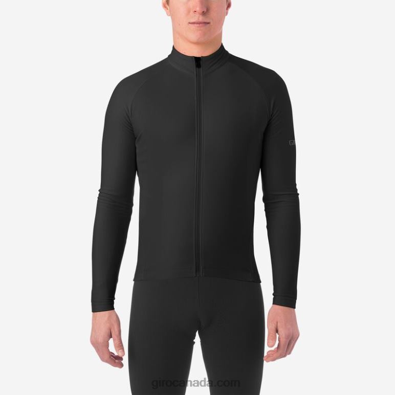 Giro Black Men Chrono Thermal Ls Jersey 46F4N144