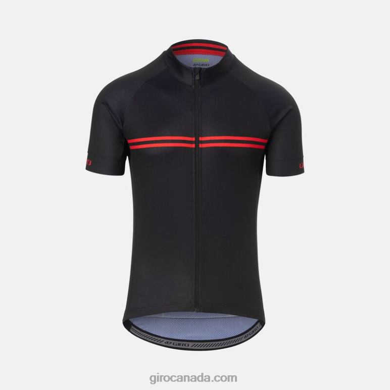 Giro Black/Red Classic Stripe Men Chrono Sport Jersey 46F4N724