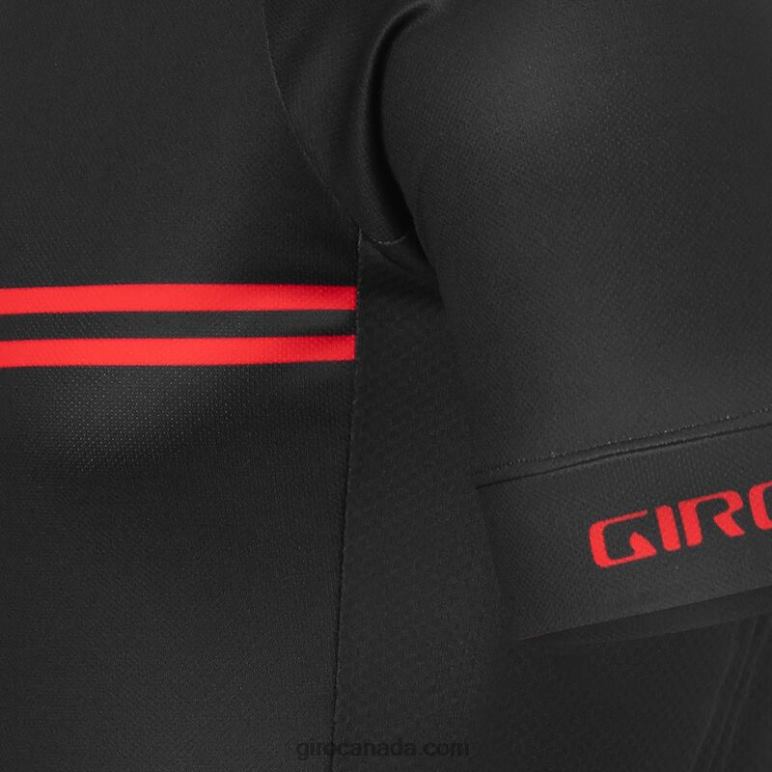 Giro Black/Red Classic Stripe Men Chrono Sport Jersey 46F4N724
