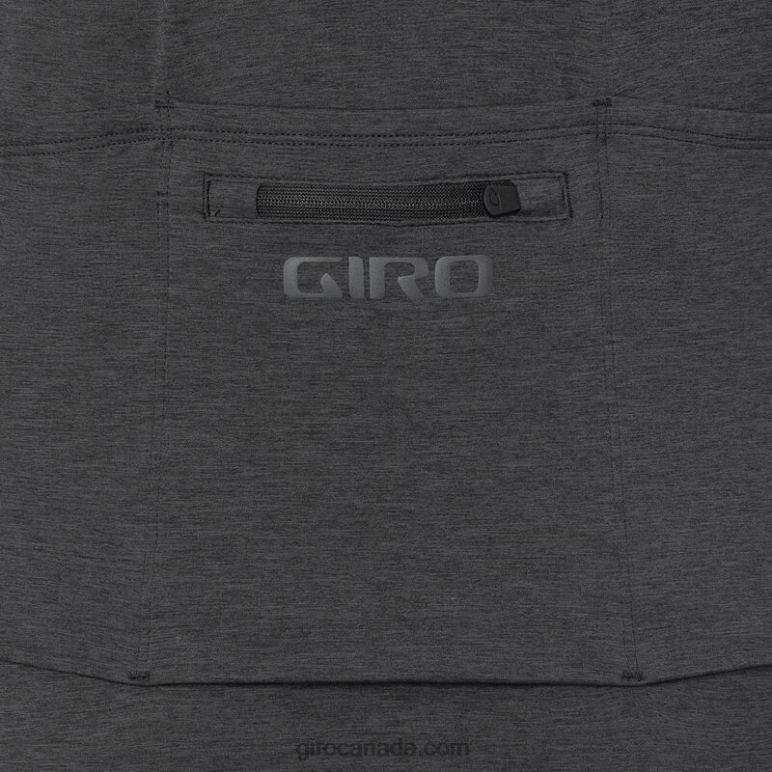Giro Charcoal Heather Men New Road Ls Jersey 46F4N12