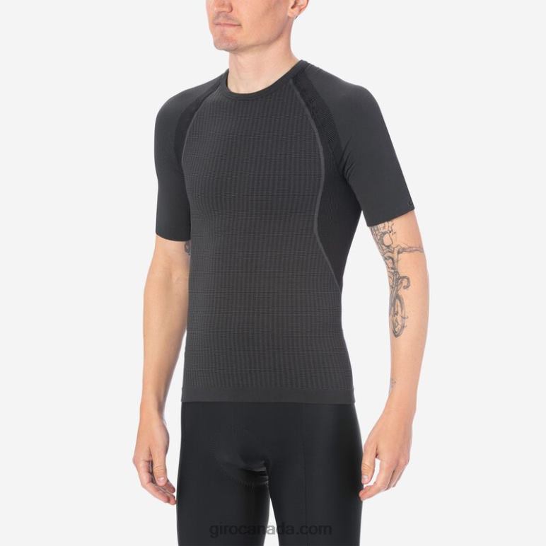 Giro Charcoal Men Chrono Short Sleeve Base Layer 46F4N125