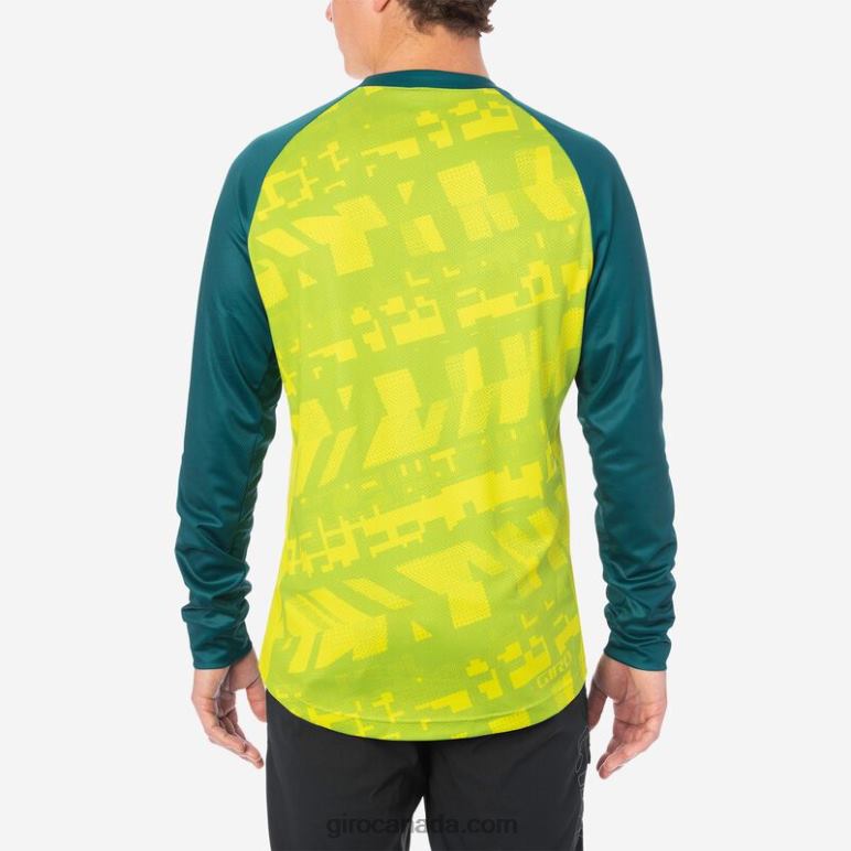 Giro Citron Green Fanatic Men Roust Ls Jersey 46F4N736