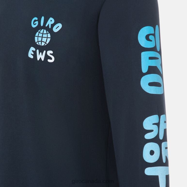 Giro Midnight Blue Ews Men Tech Tee - Long Sleeve 46F4N260
