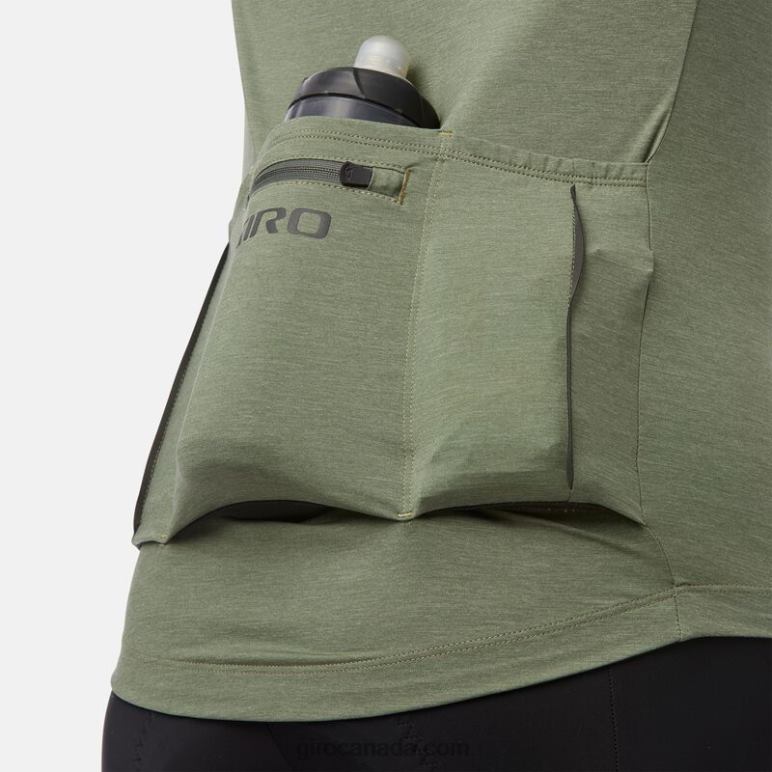 Giro Olive Heather Men New Road Jersey 46F4N718