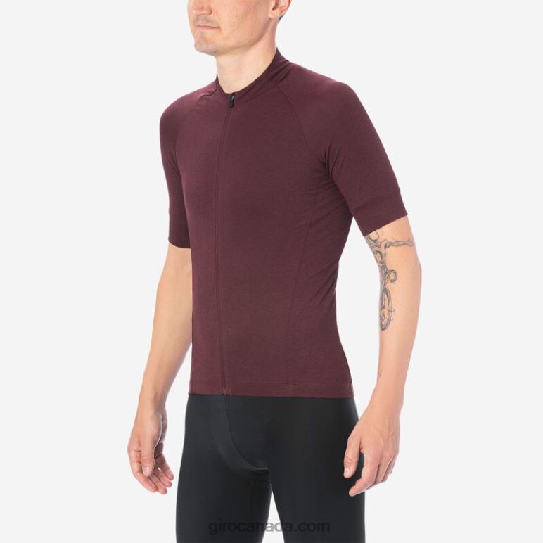 Giro Ox Blood Heather Men New Road Jersey 46F4N719