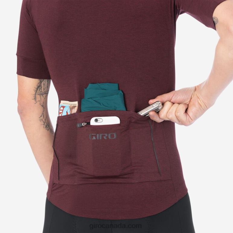 Giro Ox Blood Heather Men New Road Jersey 46F4N719