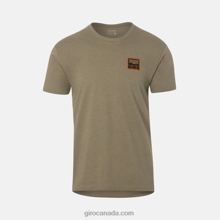 Giro Trail Green Men Tech Tee - Short Sleeve 46F4N1042