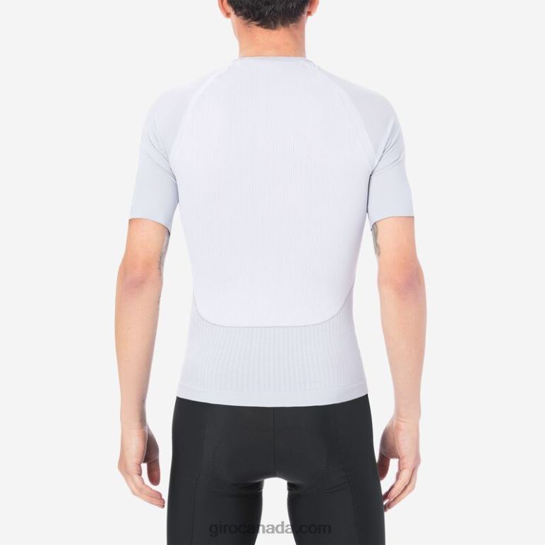 Giro White Men Chrono Short Sleeve Base Layer 46F4N659