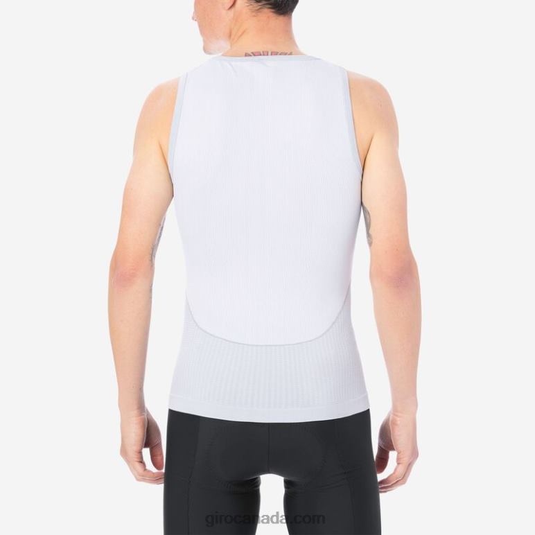 Giro White Men Chrono Sleeveless Base Layer 46F4N657
