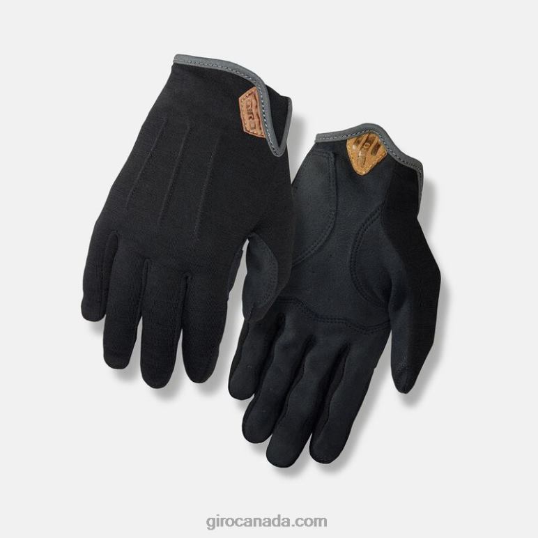 Giro Black Men D'Wool Glove 46F4N182