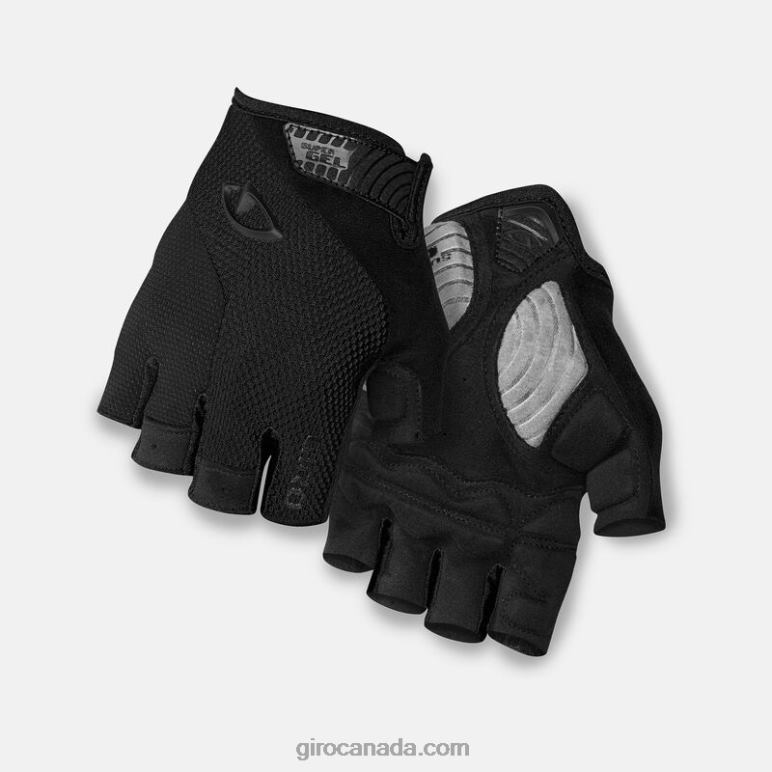 Giro Black Men Strade Dure Supergel Glove 46F4N172