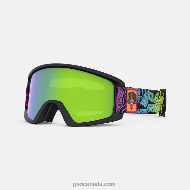 Giro Black Split Fountain Mountain Men Semi Goggle 46F4N452