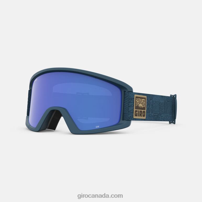 Giro Harbor Blue Adventure Grid Men Semi Goggle 46F4N456