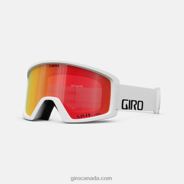 Giro White Wordmark Men Blok Goggle 46F4N1081