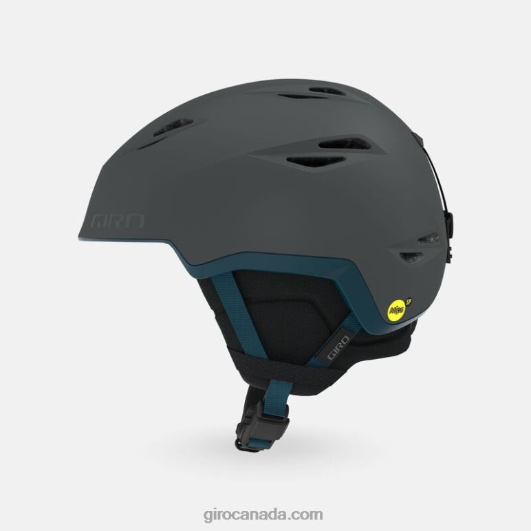 Giro Matte Charcoal Pow Men Grid Spherical Helmet 46F4N350