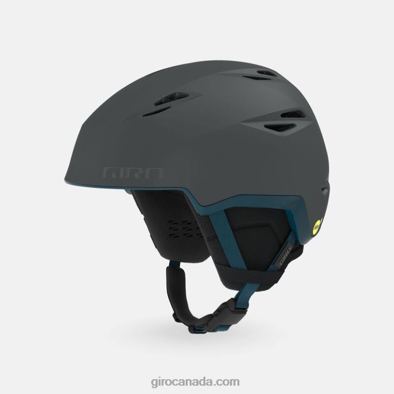 Giro Matte Charcoal Pow Men Grid Spherical Helmet 46F4N350