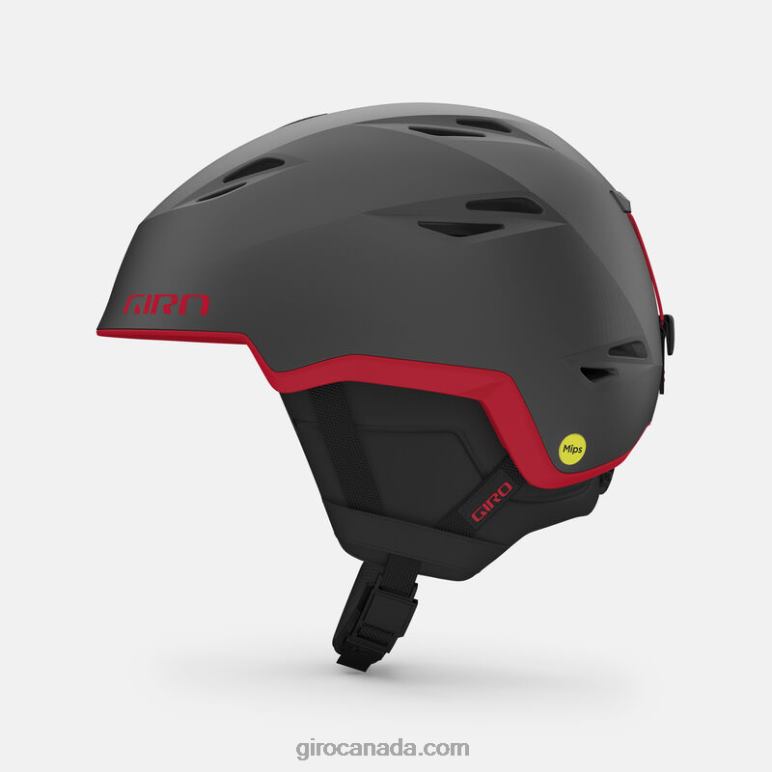 Giro Matte Graphite/Red Men Grid Spherical Helmet 46F4N351